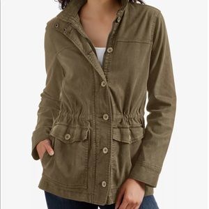 Lucky Brand 🍀 military cargo jacket-olive green excellent condition. Size M.